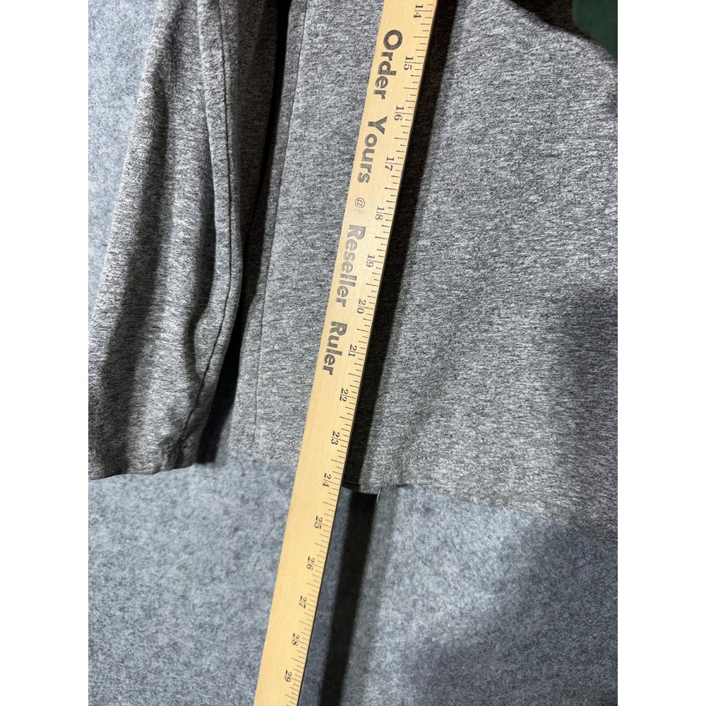 Monrow Classic Womens Long Sleeve Crew Neck Tee Heather Gray HT2162TJ-1 Size M - Picture 6 of 8